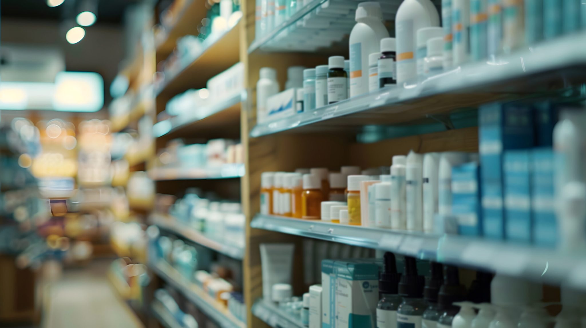 Image of pharmacy shelves